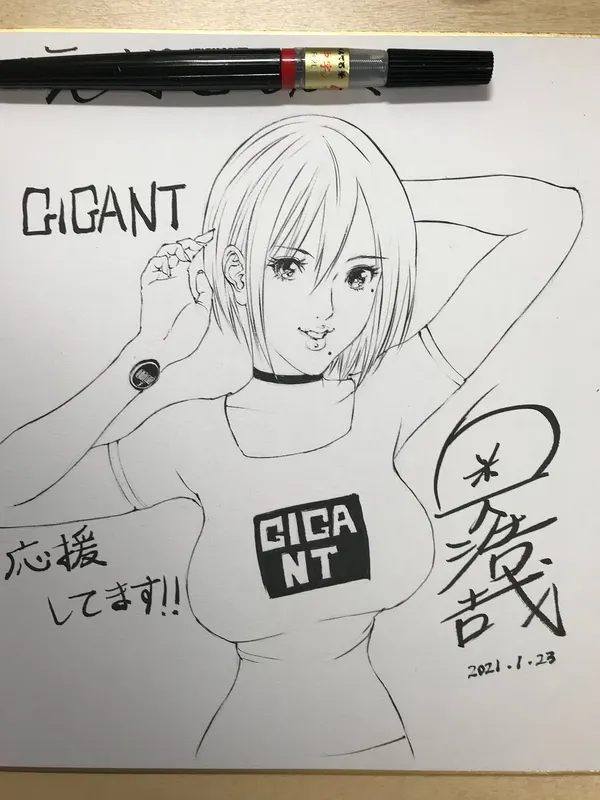 Educational authentic reference image (GYKTspkagAAg2rE). — educational authentic (REAL) shikishi reference associated with Hiroya OKU