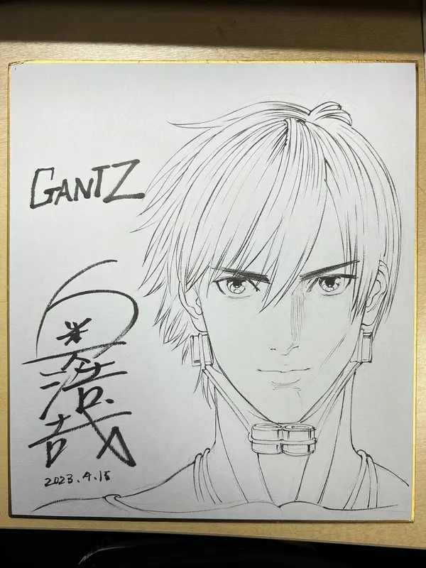 Educational authentic reference image (Ftu8xARaMAEd7KQ). — educational authentic (REAL) shikishi reference associated with Hiroya OKU