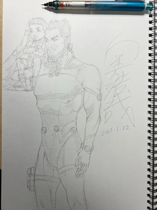 Educational authentic reference image (Gh4UKY_awAAm_H0). — educational authentic (REAL) shikishi reference associated with Hiroya OKU