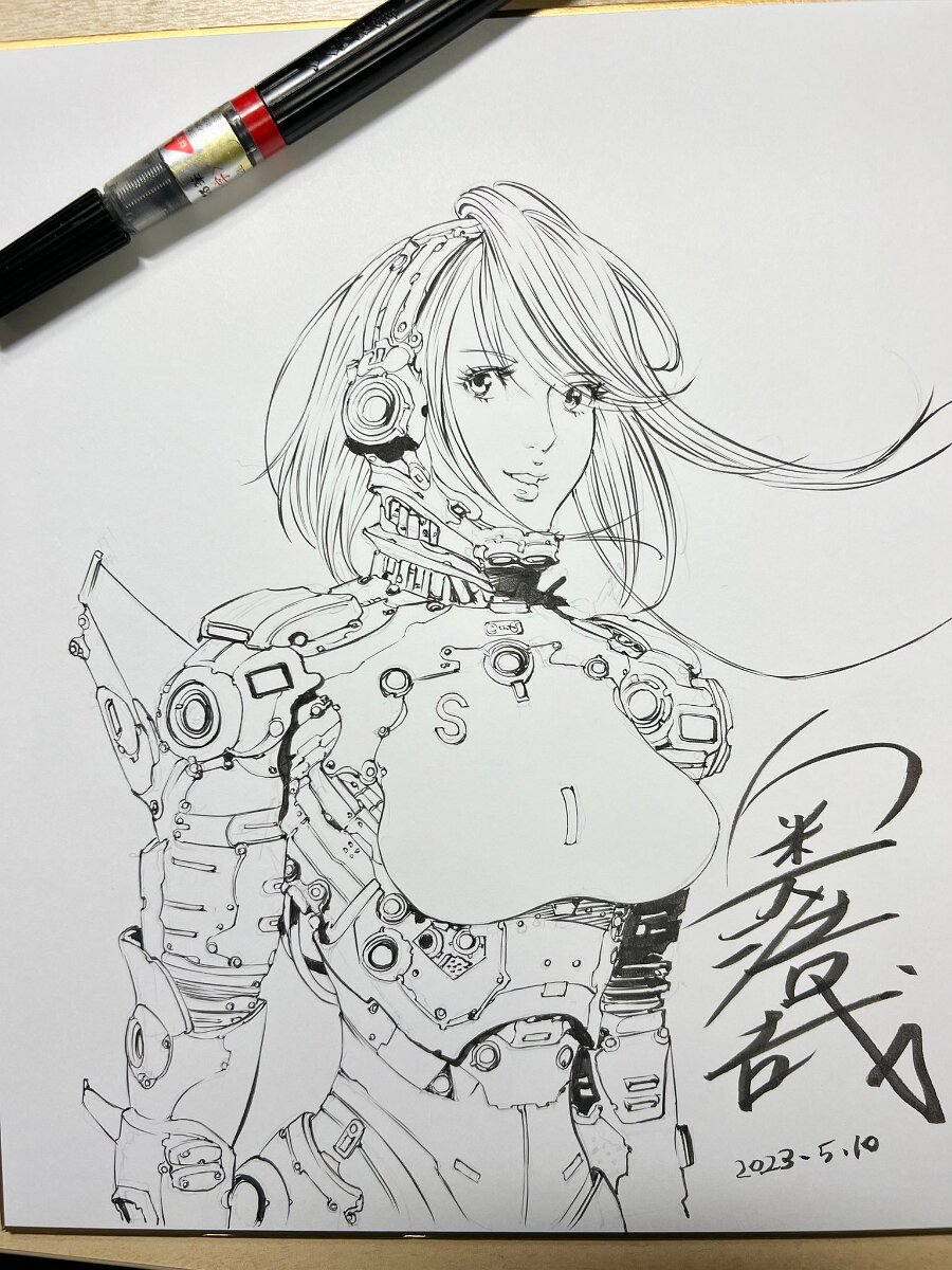 Educational authentic reference image (FvwycBuaMAAXZyM). — educational authentic (REAL) shikishi reference associated with Hiroya OKU