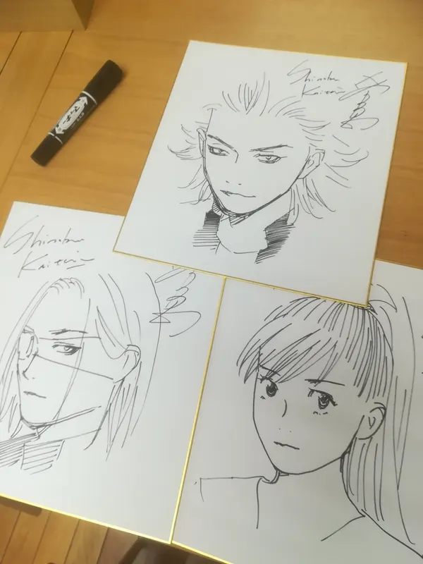 Educational authentic reference image (D4e4-eXUIAEcPJO). — educational authentic (REAL) shikishi reference associated with Kaitani Shinobu