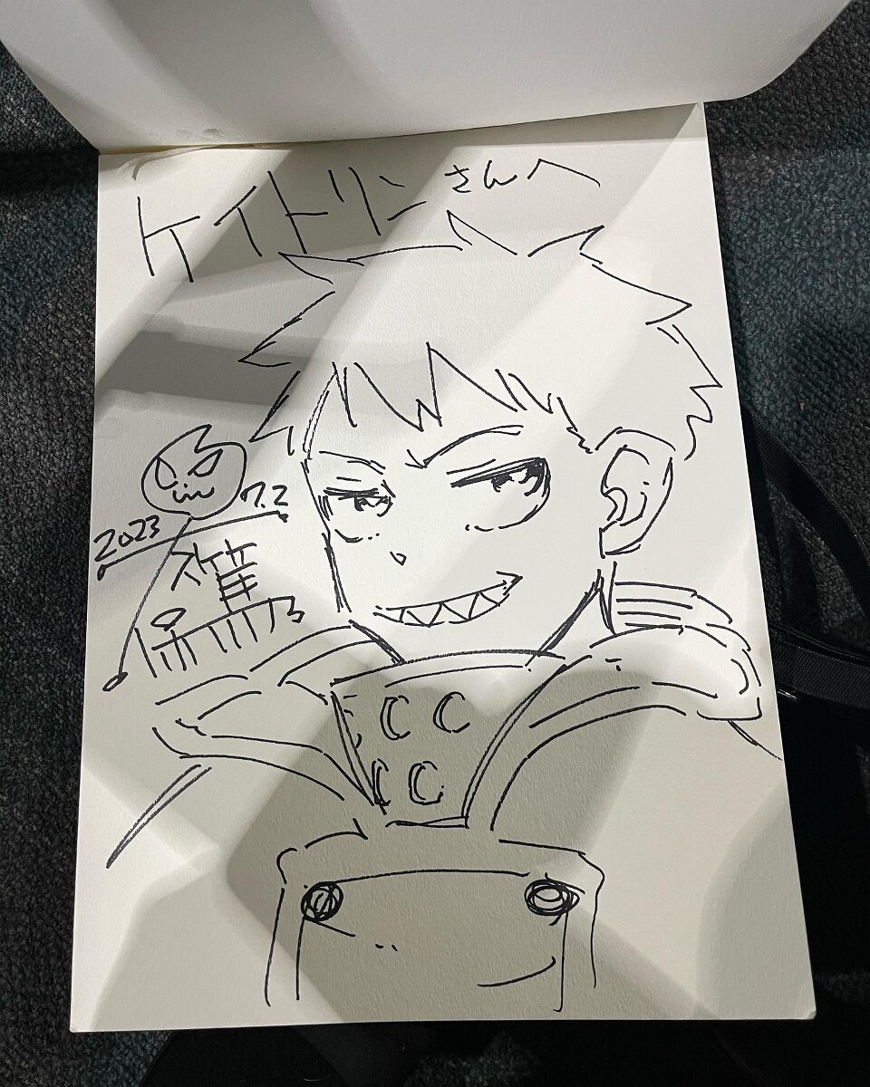 Educational authentic reference image (357657085_1033892227986498_7272305423764966519_n). — educational authentic (REAL) shikishi reference associated with Atsushi Ohkubo