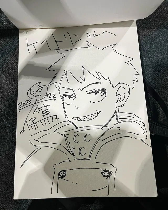 Educational authentic reference image (357657085_1033892227986498_7272305423764966519_n). — educational authentic (REAL) shikishi reference associated with Atsushi Ohkubo
