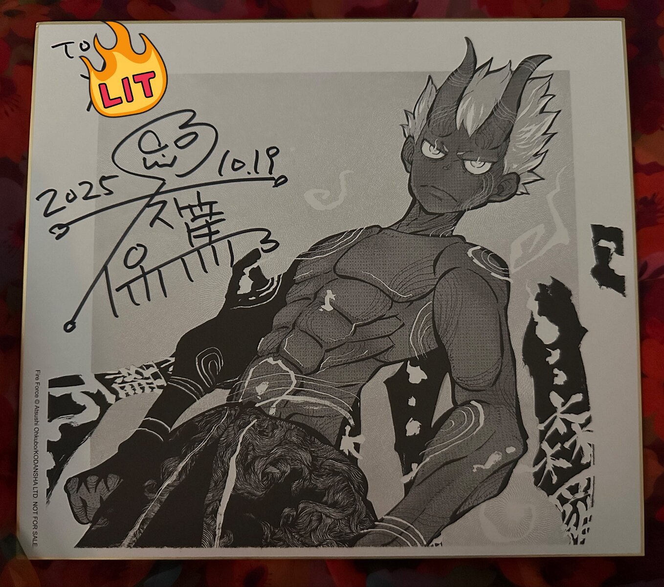 Educational authentic reference image (FzEQRpz). — educational authentic (REAL) shikishi reference associated with Atsushi Ohkubo