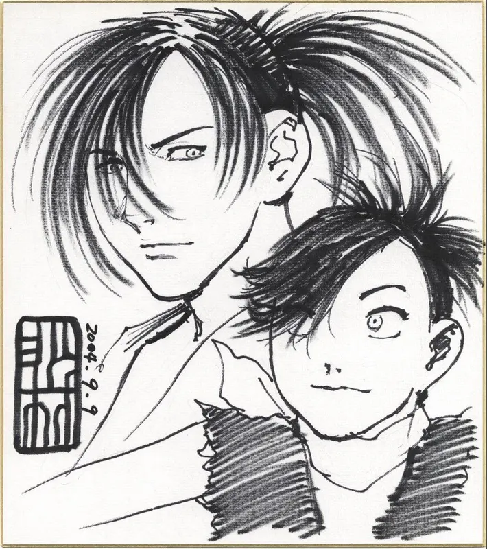 Educational authentic reference image (QZpnSMc). — educational authentic (REAL) shikishi reference associated with Hiroaki Samura
