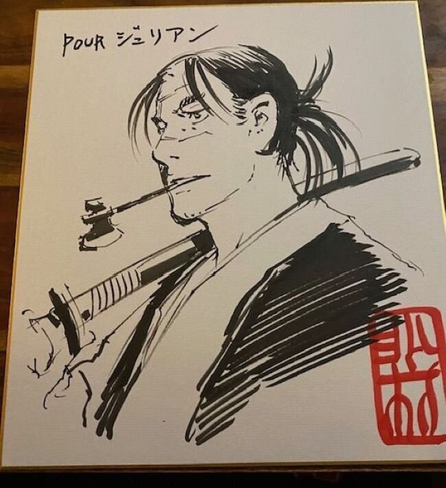 Educational authentic reference image (k4RK8pU). — educational authentic (REAL) shikishi reference associated with Hiroaki Samura