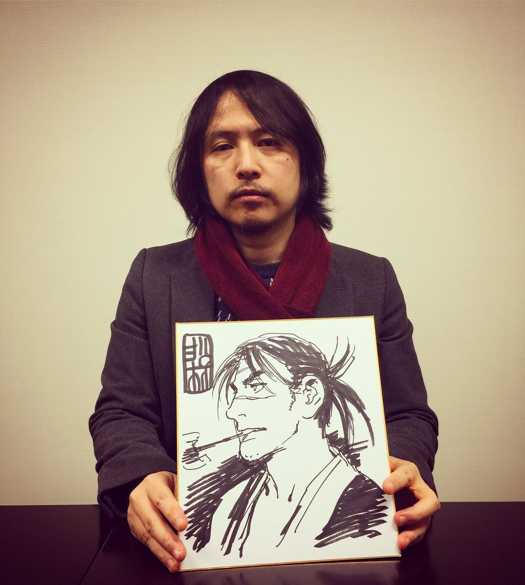 Educational authentic reference image (C-VaZGMV0AEf_bk). — educational authentic (REAL) shikishi reference associated with Hiroaki Samura