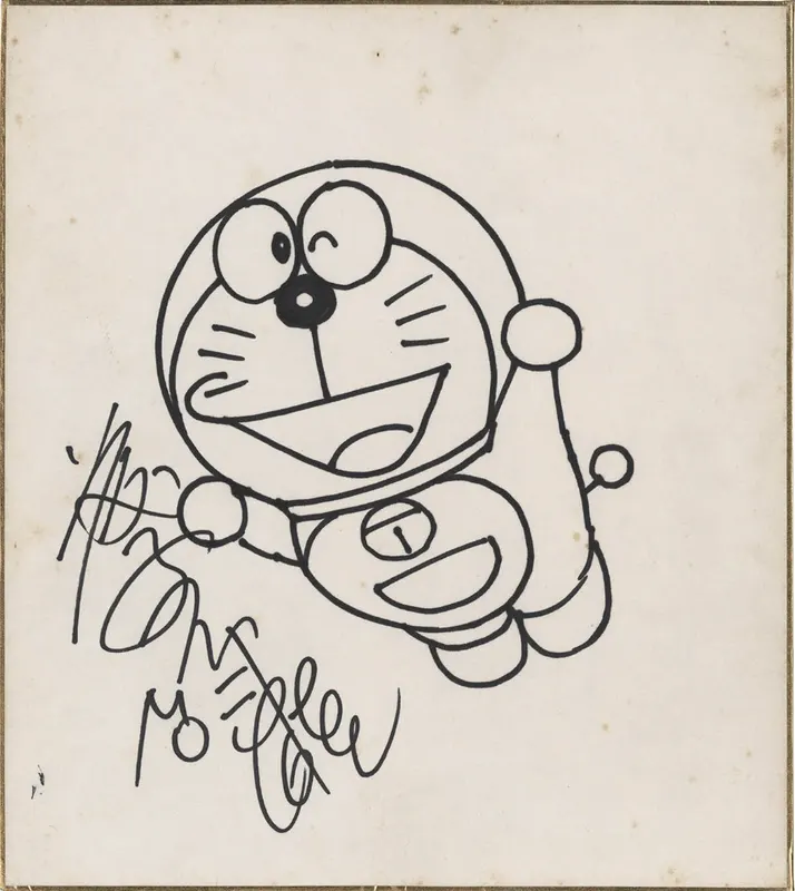 Educational authentic reference image (AzcsiGf). — educational authentic (REAL) shikishi reference associated with Fujiko Fujio
