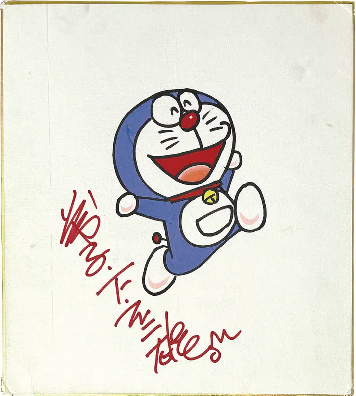 Educational authentic reference image (wAGR7nl). — educational authentic (REAL) shikishi reference associated with Fujiko Fujio