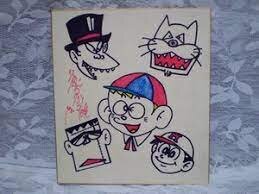Educational counterfeit reference image (12312414214242). — educational counterfeit (FAKE) shikishi reference associated with Fujiko Fujio