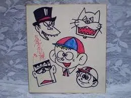 Educational counterfeit reference image (12312414214242). — educational counterfeit (FAKE) shikishi reference associated with Fujiko Fujio