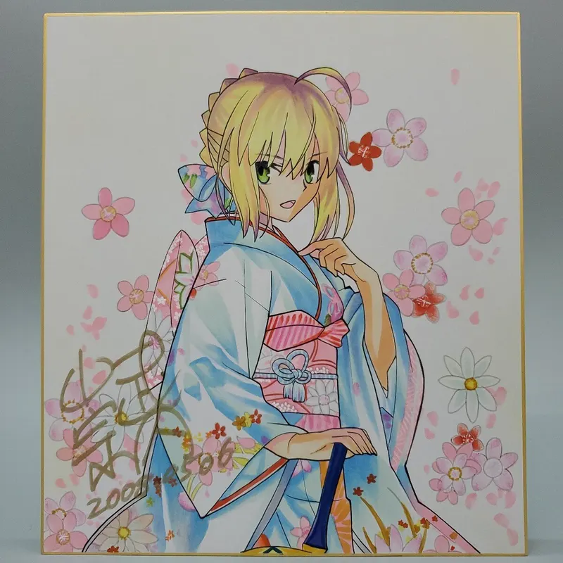 Educational counterfeit reference image (f1185714044.1). — educational counterfeit (FAKE) shikishi reference associated with Takashi Takeuchi