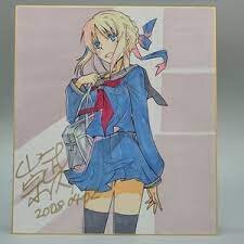 Educational counterfeit reference image (1414334134). — educational counterfeit (FAKE) shikishi reference associated with Takashi Takeuchi