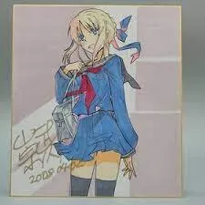 Educational counterfeit reference image (1414334134). — educational counterfeit (FAKE) shikishi reference associated with Takashi Takeuchi