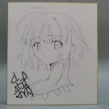 Educational counterfeit reference image (142124124124124). — educational counterfeit (FAKE) shikishi reference associated with Takashi Takeuchi