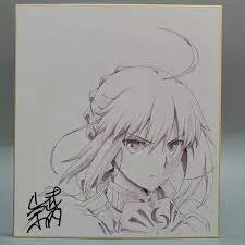 Educational counterfeit reference image (141244121421244). — educational counterfeit (FAKE) shikishi reference associated with Takashi Takeuchi