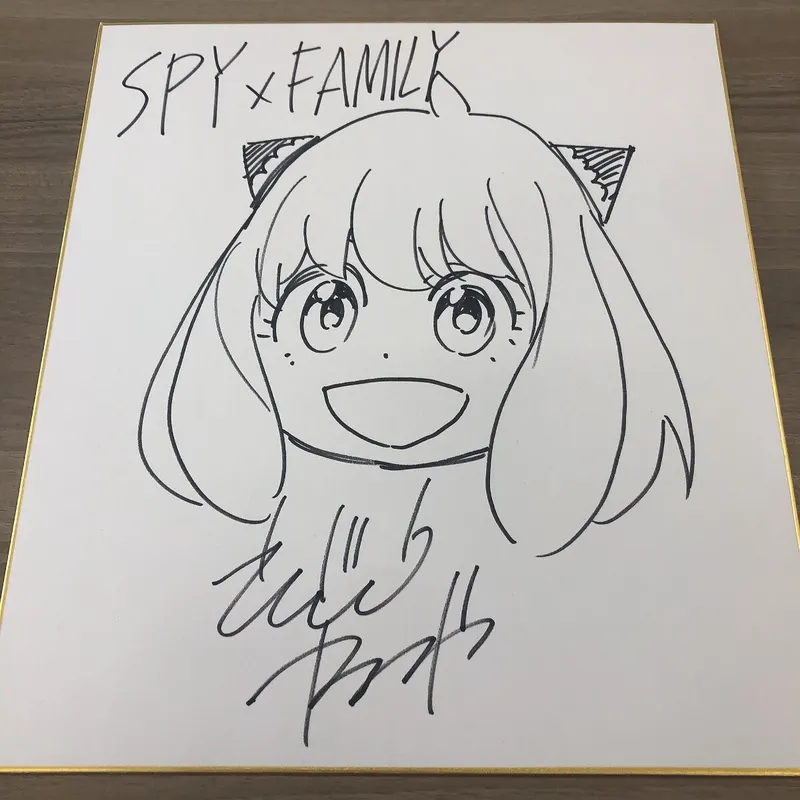 Educational authentic reference image (EVN7VCKUMAE9hxy). — educational authentic (REAL) shikishi reference associated with Tatsuya Endo
