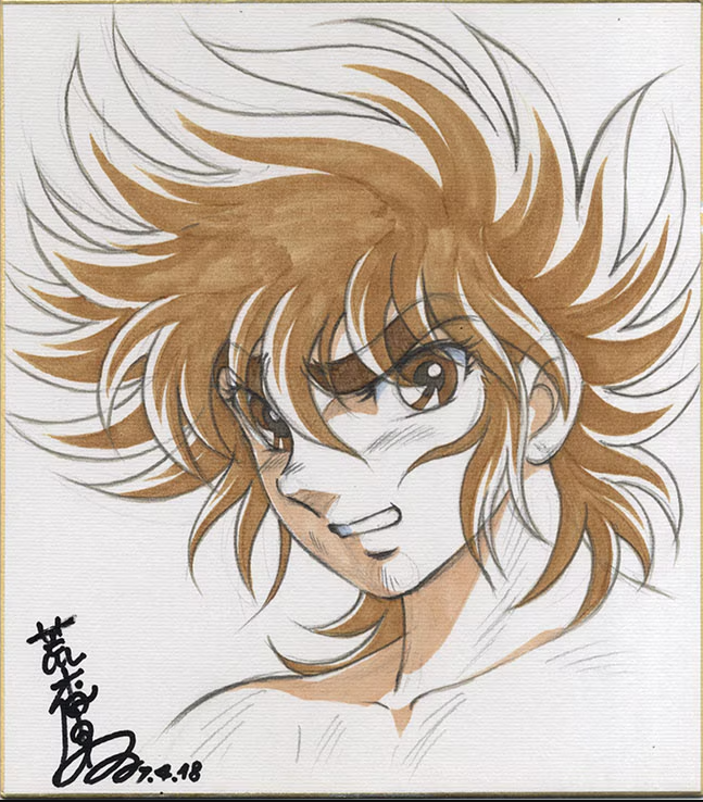 Educational authentic reference image (JgA9LWJ). — educational authentic (REAL) shikishi reference associated with Shingo Araki