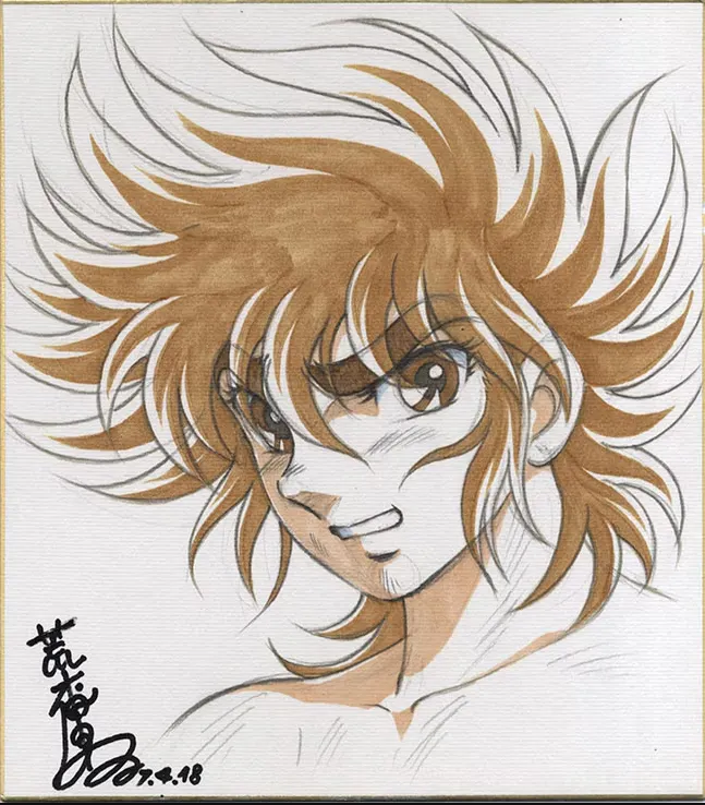 Educational authentic reference image (JgA9LWJ). — educational authentic (REAL) shikishi reference associated with Shingo Araki