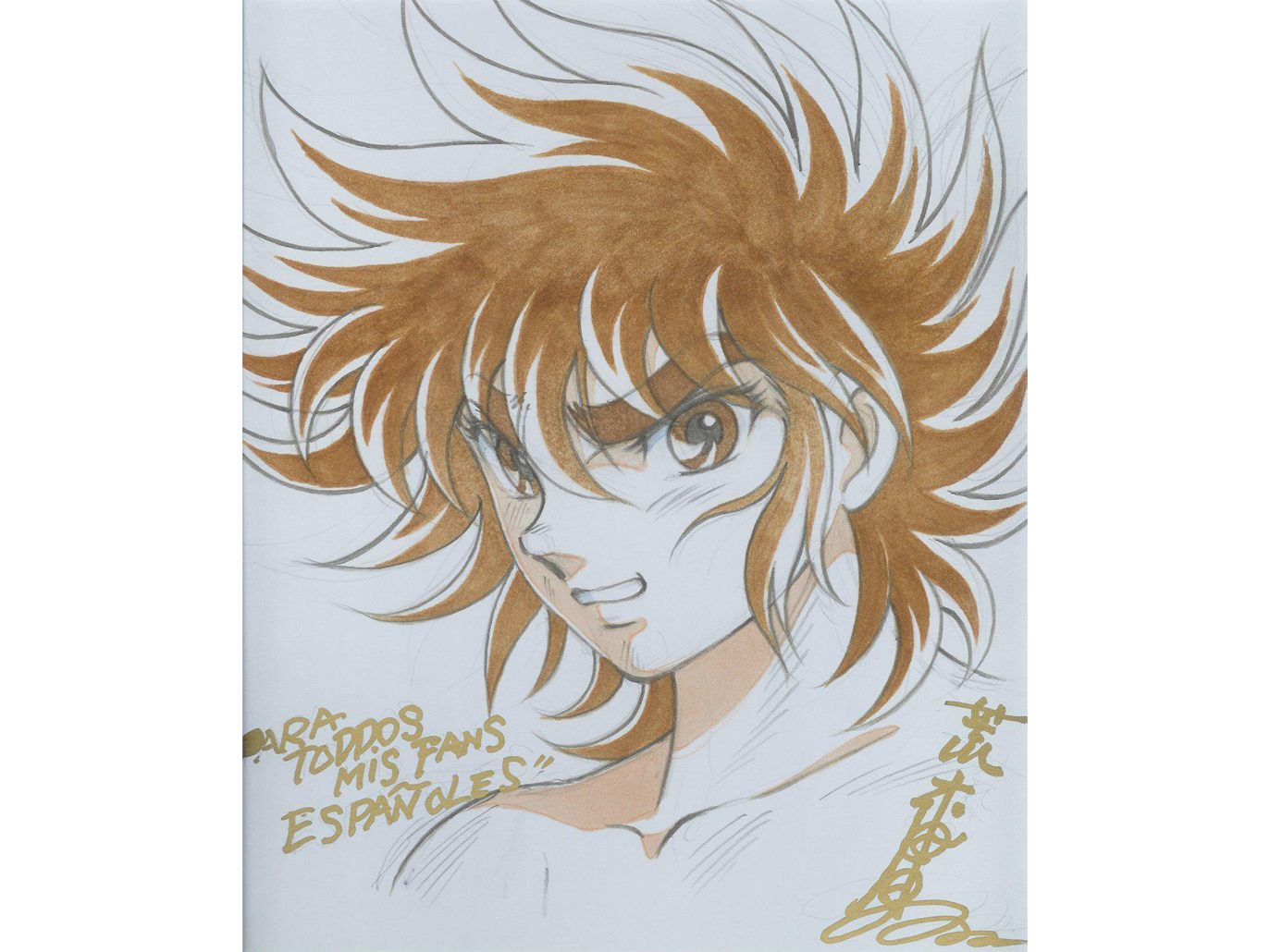 Educational authentic reference image (Seiya 2). — educational authentic (REAL) shikishi reference associated with Shingo Araki
