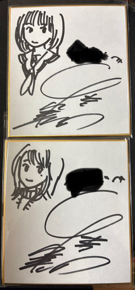 Educational authentic reference image (GjRT0Kza0AEn4bT). — educational authentic (REAL) shikishi reference associated with Masakazu Katsura