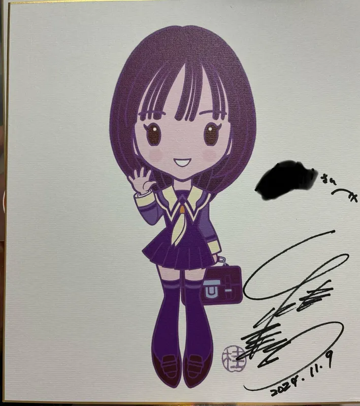 Educational authentic reference image (GcA5AseaUAAnfbD). — educational authentic (REAL) shikishi reference associated with Masakazu Katsura