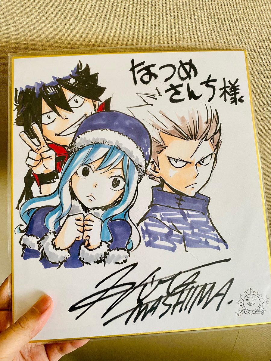Educational authentic reference image (FPyoznIaQAA1IAL). — educational authentic (REAL) shikishi reference associated with Hiro Mashima
