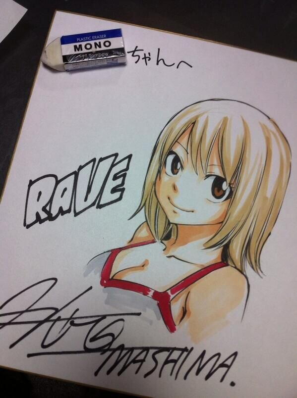 Educational authentic reference image (Ellie Rave Master). — educational authentic (REAL) shikishi reference associated with Hiro Mashima