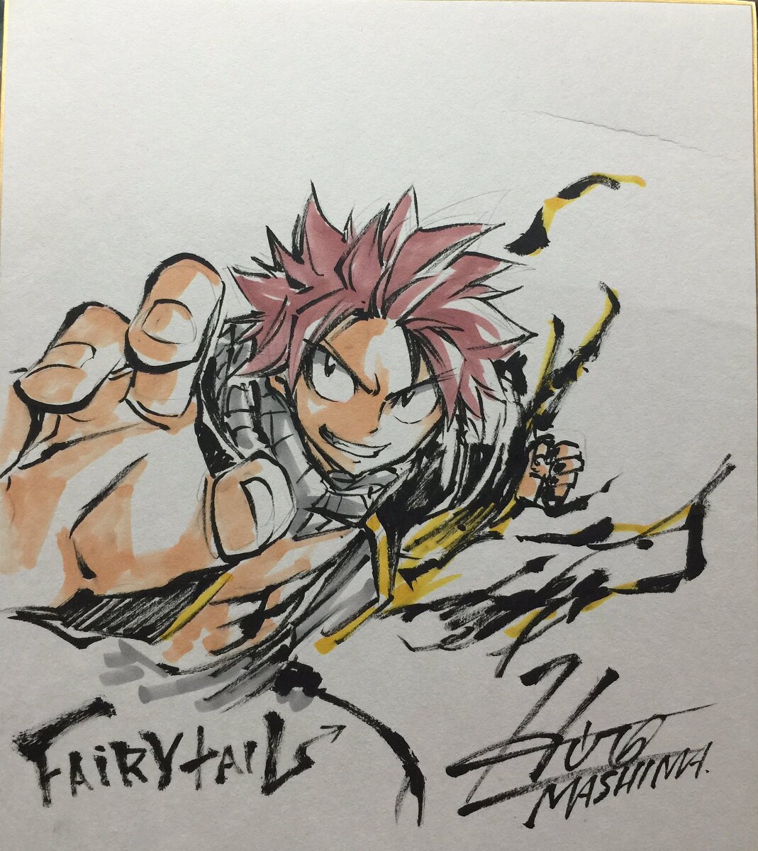 Educational authentic reference image (Cd_WEc5UYAEiPs0). — educational authentic (REAL) shikishi reference associated with Hiro Mashima