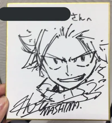 Educational authentic reference image (Screenshot 2025-12-02 at 01-34-10 Pin di noella su fairy tail). — educational authentic (REAL) shikishi reference associated with Hiro Mashima