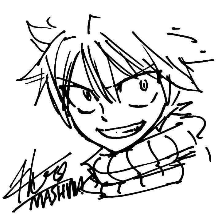 Educational authentic reference image (Natsu Sign). — educational authentic (REAL) shikishi reference associated with Hiro Mashima