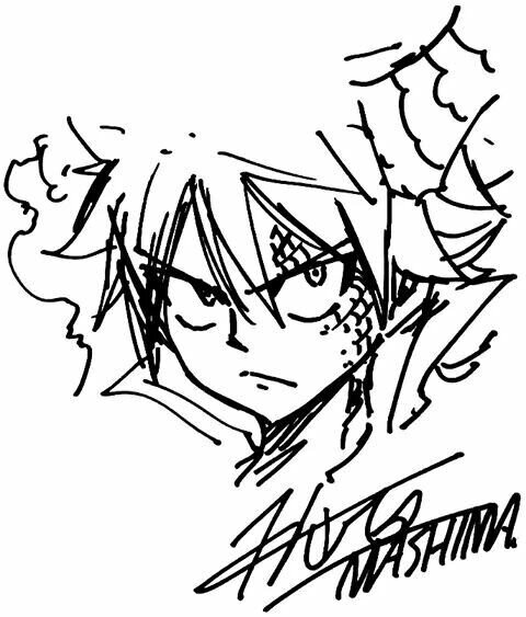 Educational authentic reference image (Hiro Mashima Art Style(1)). — educational authentic (REAL) shikishi reference associated with Hiro Mashima