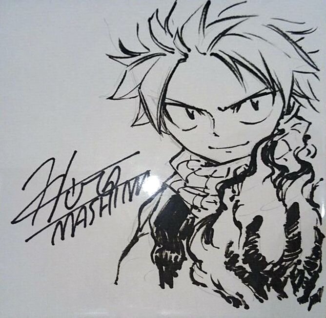 Educational authentic reference image (Hiro Mashima Draws_ Photo). — educational authentic (REAL) shikishi reference associated with Hiro Mashima