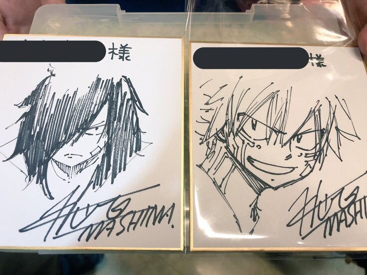 Educational authentic reference image (Fairy Tail Art Book(1)). — educational authentic (REAL) shikishi reference associated with Hiro Mashima