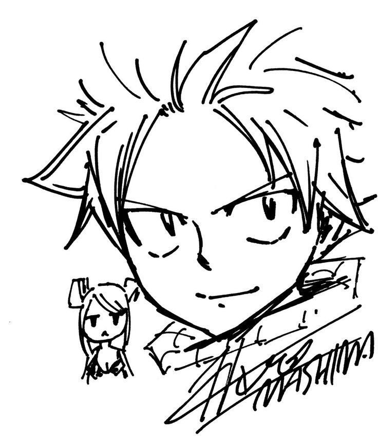 Educational authentic reference image (Natsu Dragneel Tattoo Idea(3)). — educational authentic (REAL) shikishi reference associated with Hiro Mashima