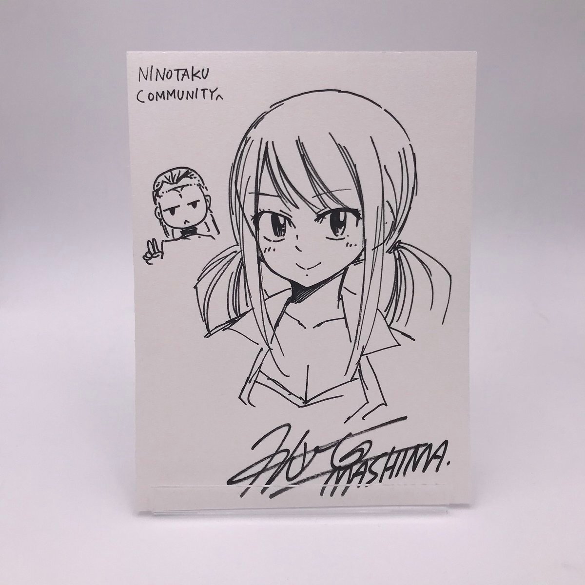 Educational authentic reference image (D38yvN_XoAAWuuW). — educational authentic (REAL) shikishi reference associated with Hiro Mashima