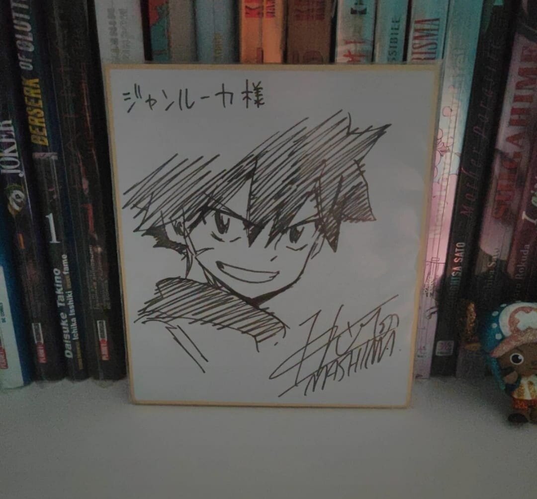 Educational authentic reference image (488655483_4183542571925887_5697762806160644061_n). — educational authentic (REAL) shikishi reference associated with Hiro Mashima