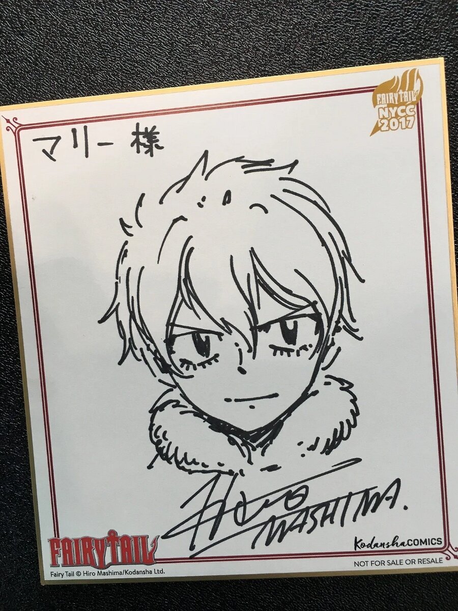 Educational authentic reference image (awWCAgT-JXMTL5w42dK2O5s7wjv9j8dHdBeA7yAoyjY). — educational authentic (REAL) shikishi reference associated with Hiro Mashima