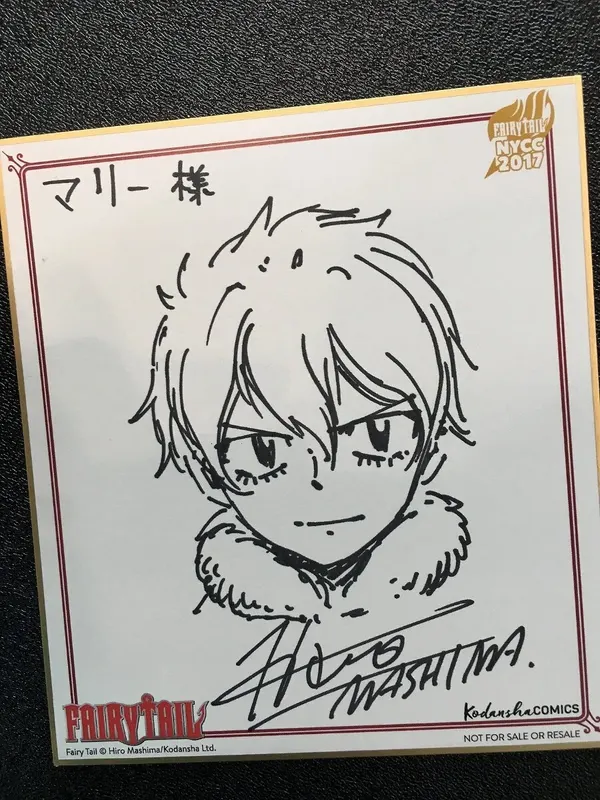 Educational authentic reference image (awWCAgT-JXMTL5w42dK2O5s7wjv9j8dHdBeA7yAoyjY). — educational authentic (REAL) shikishi reference associated with Hiro Mashima