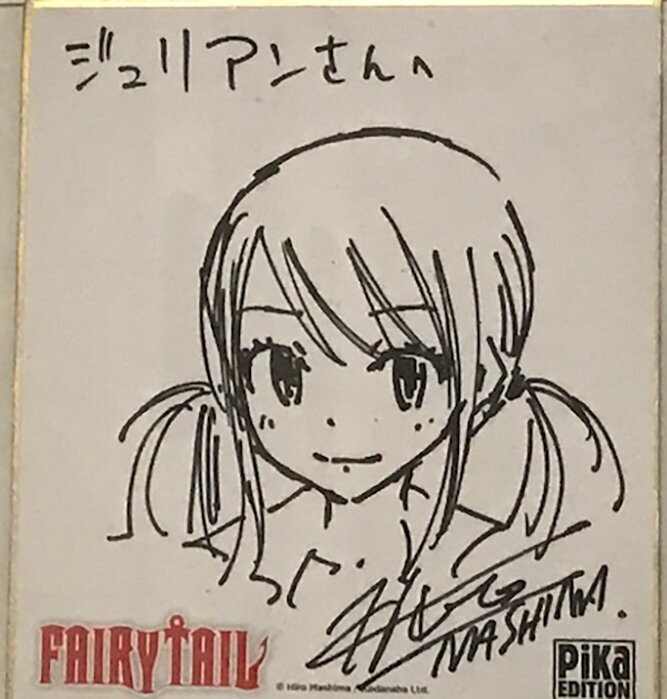 Educational authentic reference image (fairy-tail-2s39). — educational authentic (REAL) shikishi reference associated with Hiro Mashima
