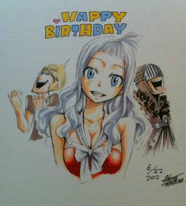 Educational authentic reference image (Mirajane Laxus). — educational authentic (REAL) shikishi reference associated with Hiro Mashima