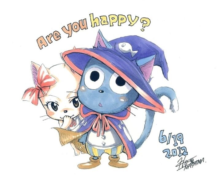 Educational authentic reference image (Happy Fairy Tail Tattoo). — educational authentic (REAL) shikishi reference associated with Hiro Mashima
