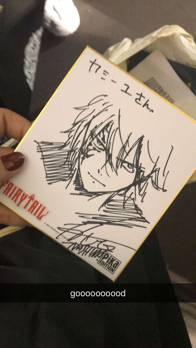 Educational authentic reference image (Fairy Tail Festival). — educational authentic (REAL) shikishi reference associated with Hiro Mashima