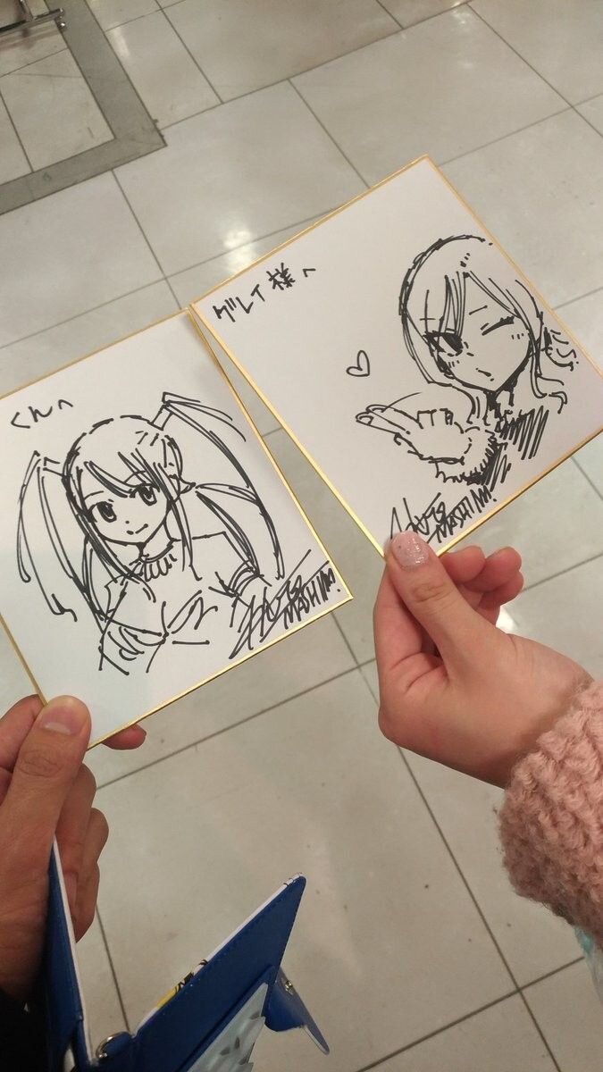 Educational authentic reference image (The Devil Is A Part Timer Mcdonalds). — educational authentic (REAL) shikishi reference associated with Hiro Mashima