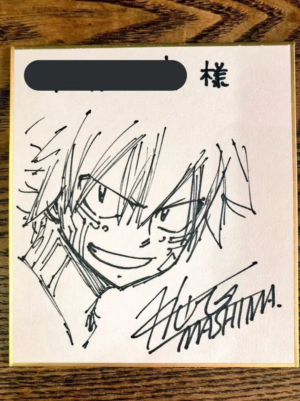 Educational authentic reference image (Hiro Mashima Art Style). — educational authentic (REAL) shikishi reference associated with Hiro Mashima