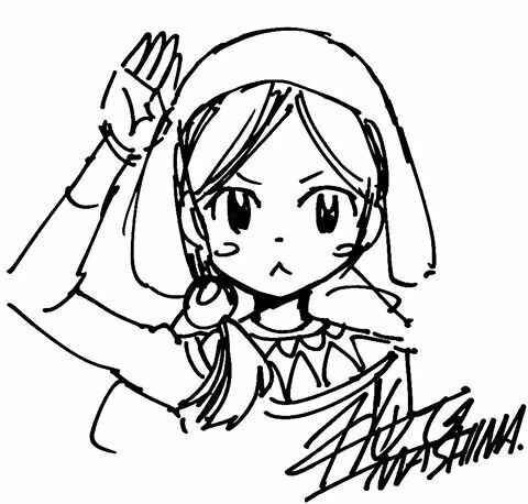 Educational authentic reference image (Rave Master(3)). — educational authentic (REAL) shikishi reference associated with Hiro Mashima