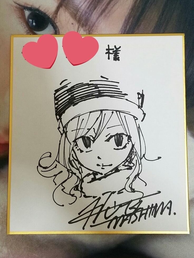 Educational authentic reference image (Juvia Lockser Icons Aesthetic). — educational authentic (REAL) shikishi reference associated with Hiro Mashima