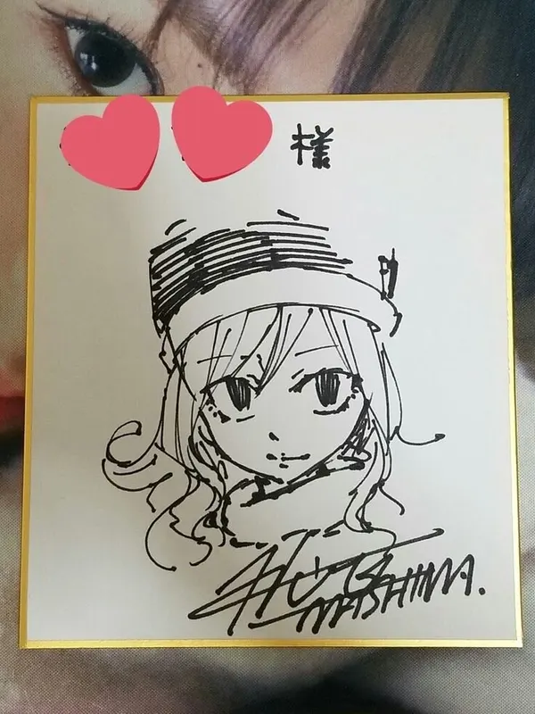 Educational authentic reference image (Juvia Lockser Icons Aesthetic). — educational authentic (REAL) shikishi reference associated with Hiro Mashima