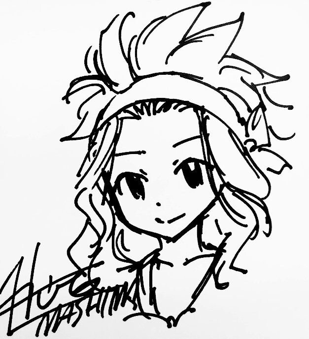 Educational authentic reference image (Fairy Tail Logo Drawing). — educational authentic (REAL) shikishi reference associated with Hiro Mashima