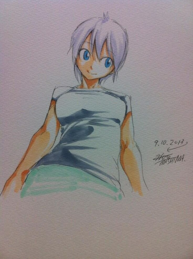 Educational authentic reference image (Rave Mashima). — educational authentic (REAL) shikishi reference associated with Hiro Mashima